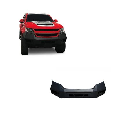 Image showing  Armour Heavy Duty Front Bumper Armour I Front Bumper Satin Black fits 2015-2020 Chevrolet Colorado