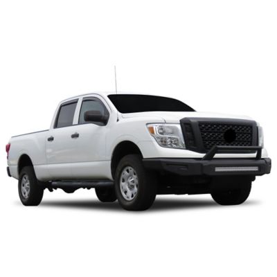 Black Horse Off Road Armour II Heavy Duty Modular Front Bumper Modular Matte Black fits 2016-2024 Nissan Titan XD