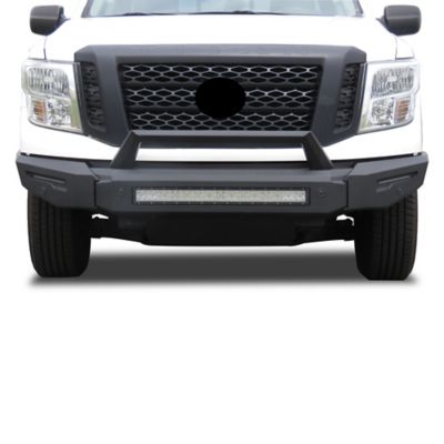 Image showing 2 th Black Horse Off Road Armour II Heavy Duty Modular Front Bumper Modular Matte Black fits 2016-2024 Nissan Titan XD
