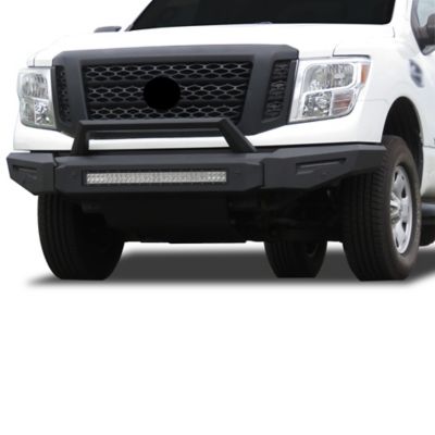 Image showing 5 th Black Horse Off Road Armour II Heavy Duty Modular Front Bumper Modular Matte Black fits 2016-2024 Nissan Titan XD