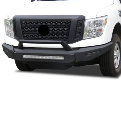 Image showing 8 th Black Horse Off Road Armour II Heavy Duty Modular Front Bumper Modular Matte Black fits 2016-2024 Nissan Titan XD