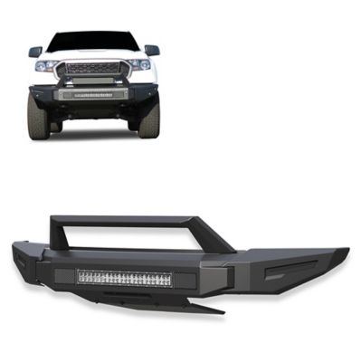 Black Horse Off Road Armour II Heavy Duty Modular Front Bumper Kit Modular Matte Black fit 2019-2023 Ford Ranger