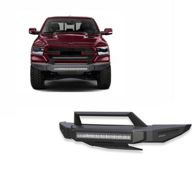 Black Horse Off Road Armour II Heavy Duty Modular Front Bumper Kit Matte Black fits 2019-2024 Ram 1500
