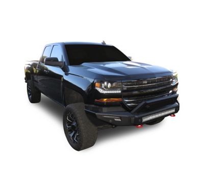 Image showing  Armour II Heavy Duty Modular Front Bumper Kit Matte Black fits 16-18 Silverado 15002019 Silverado 1500 LD