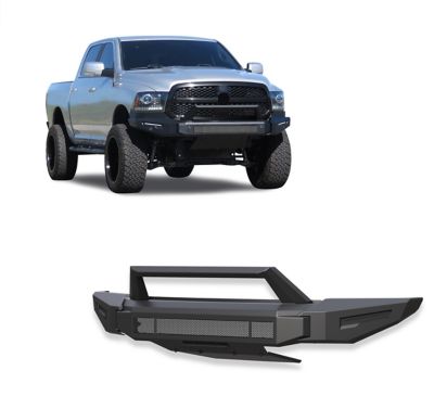 Black Horse Off Road Armour II Heavy Duty Modular Front Bumper Matte Black fits 2013-2018 Ram 15002019-2024 Ram 1500 Classic