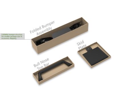 Image showing  Armour II Heavy Duty Modular Front Bumper Matte Black fits 2019-2024 Ram 1500