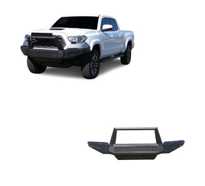 Black Horse Off Road Armour II Heavy Duty Modular Front Bumper Modular Matte Black, Fits 2016-2023 Toyota Tacoma