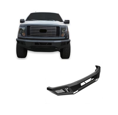 Black Horse Off Road Armour Heavy Duty Front Bumper Armour I Front Bumper Matte Black fits 2009-2014 Ford F-150