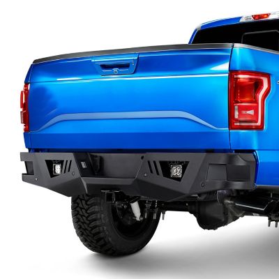 Image showing  Armour Heavy Duty Rear Bumper Kit Matte Black fits 2015-2020 Ford F-150