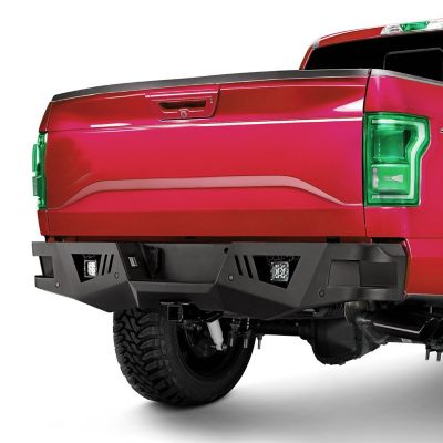Image showing  Armour Heavy Duty Rear Bumper Kit Matte Black fits 2015-2020 Ford F-150