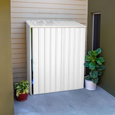 Image showing  EZI Slider 5 x 3ft. Metal Storage Shed - Surfmist