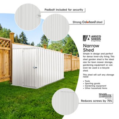 Image showing  Durango 5 x 10ft. Metal Bike Shed - Surfmist