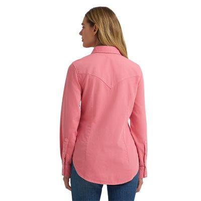Image showing  Women's Vintage Snap Long Sleeve Shirt
