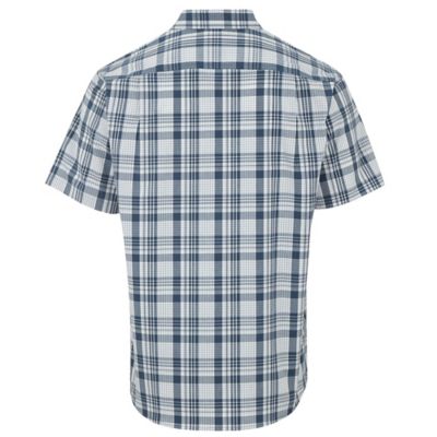 Image showing  Men's Stretch Plaid Poplin Short-Sleeve Button-Down Shirt