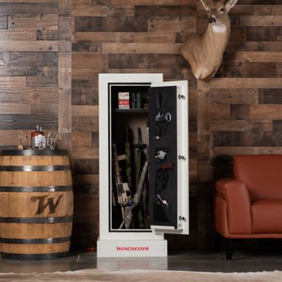 Image showing  Non-Fire Rated 12 Long Gun 8.6 cu. ft. Electronic Lock Gun Safe, White