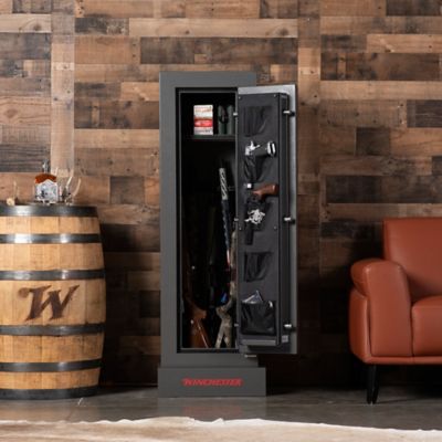 Image showing 6 th Winchester Safes Non-Fire Rated 12 Long Gun 8.6 cu. ft. Electronic Lock Gun Safe, Slate