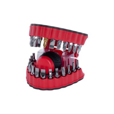 Image showing  28 pc. Dental Style Bit Set with Stubby Handle