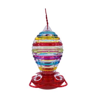 Royal Wing 24 oz. Rainbow Swirl Hummingbird Feeder