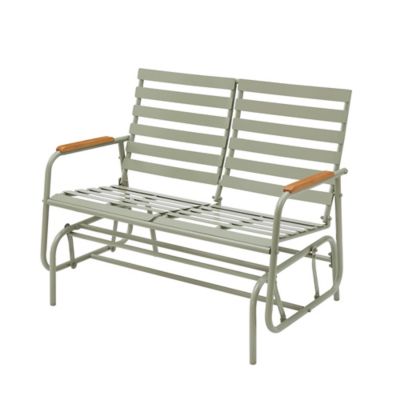 Image showing  43 in. Riverside Double Shell Glider, Green