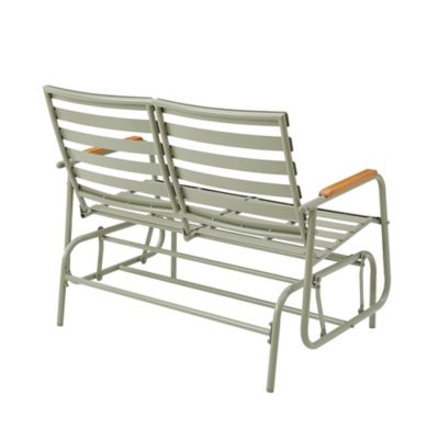 Image showing  43 in. Riverside Double Shell Glider, Green