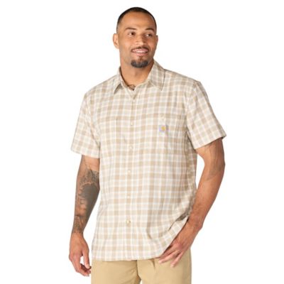 Carhartt Men's Bozeman Relaxed Short-Sleeve Plaid Shirt