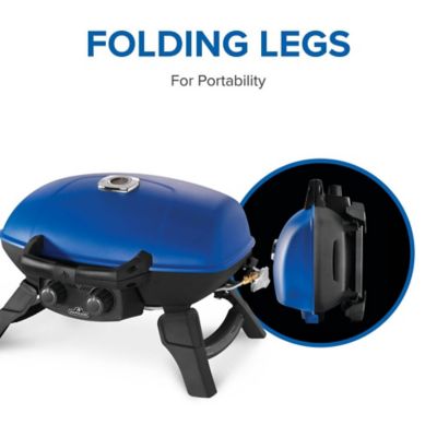 Image showing  TravelQ 285 Portable Propane Gas Grill, Blue