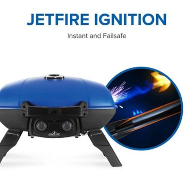 Image showing  TravelQ 285 Portable Propane Gas Grill, Blue