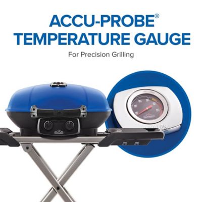 Image showing 5 th Napoleon TravelQ 285X Portable Propane Gas Grill with Scissor Cart, Blue