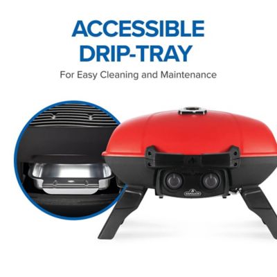 Image showing 5 th Napoleon TravelQ 285 Portable Propane Gas Grill with Griddle, Red