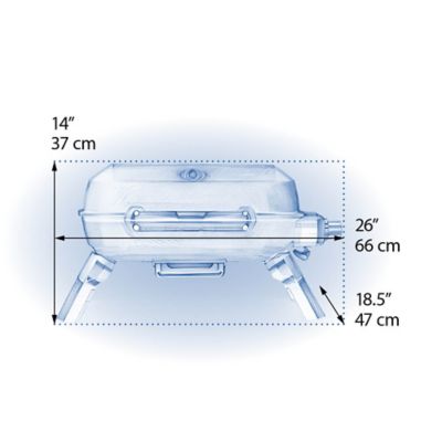 Image showing 9 th Napoleon TravelQ 240 Portable Propane Gas Grill, Blue