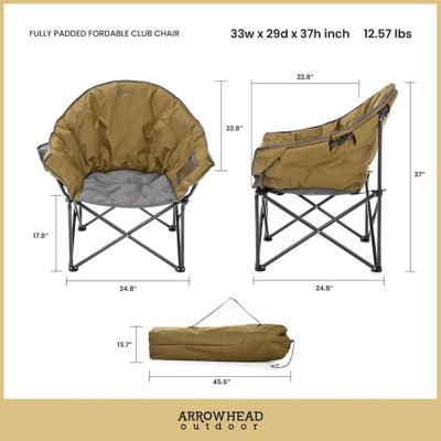 Image showing  Wrangler Brown KKS0336U Oversized Camping Chair