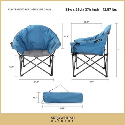 Image showing  Charcoal Black KKS0338U Oversized Camping Chair