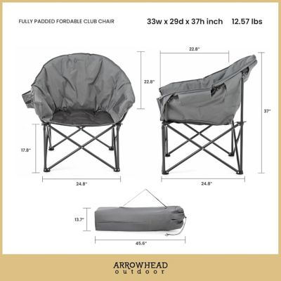 Image showing  Granite Grey KKS0318U Oversized Camping Chair