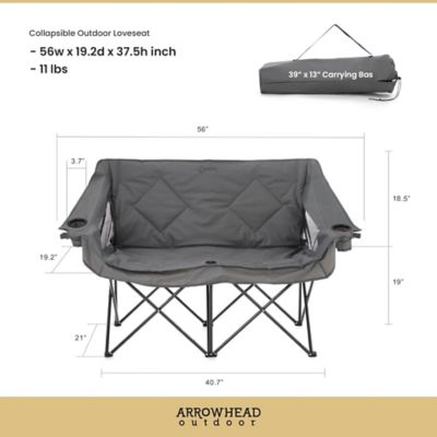 Image showing  Granite Grey KKS0319U Portable Duo Camping Chair
