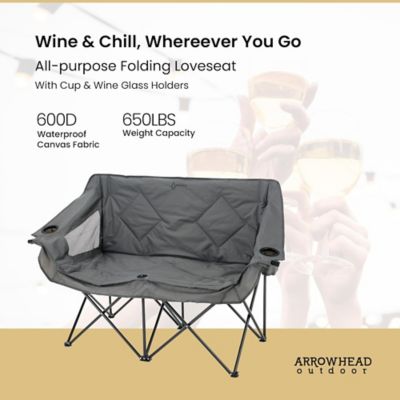 Image showing  Granite Grey KKS0319U Portable Duo Camping Chair