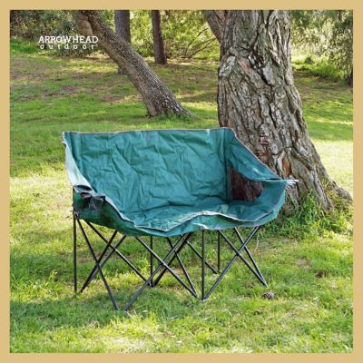 Image showing  Forest Green KKS0270U Portable Duo Camping Chair
