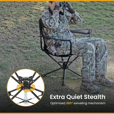 Image showing  Charcoal Black KKS0263U Swivel Hunting Seat