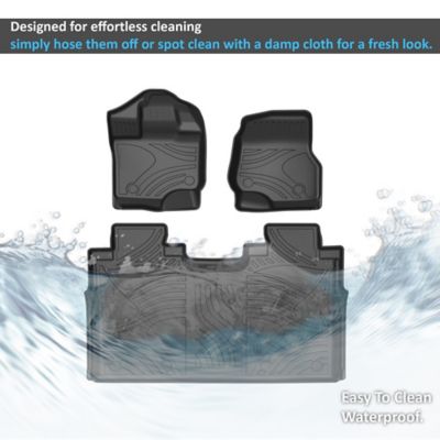 Image showing  Totaliner Heavy Duty Floor Liner Anti-Skid Black fit 15-22 Ford F-150(LTD/SVT/Raptor, 1st Row Bucket Seats)
