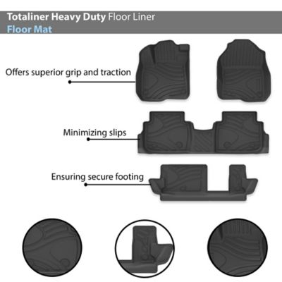 Image showing  Totaliner Heavy Duty Floor Liner Anti-Skid Black fits 2023-2025 Honda CR-V ( 7-seats )