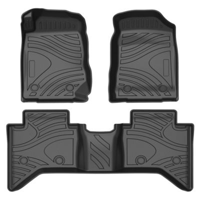 Black Horse Off Road Totaliner Heavy Duty Floor Liner Anti-Skid Black fits 2015-2019 Chevrolet Colorado Crew Cab