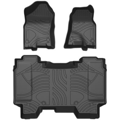Black Horse Off Road Totaliner Heavy Duty Floor Liner Anti-Skid Black fits 2019-2024 Ram 1500 Crew Cab