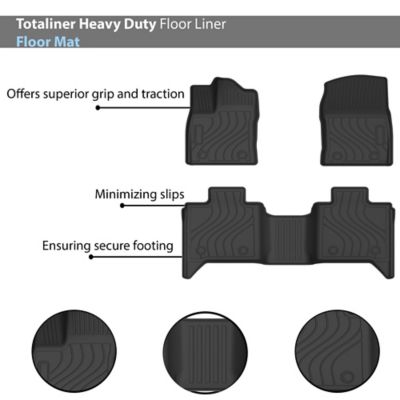 Image showing  Totaliner Heavy Duty Floor Liner Anti-Skid Black fits 2022-2025 Toyota Tundra