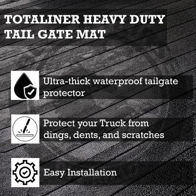 Image showing  Totaliner Tail Gate Mat Anti-Skid Black Fits 17-25 Ford F-250 Super Duty, 17-25 Ford F-350 Super Duty