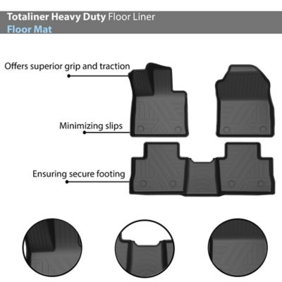 Image showing  Totaliner Heavy Duty Floor Liner Anti-Skid Black fits 2019-2025 Toyota Rav4 Hybrid