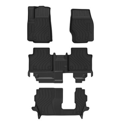 Black Horse Off Road Totaliner Heavy Duty Floor Liner Anti-Skid Black fits 2022-2024 Jeep Grand Cherokee L ( 7-seats )