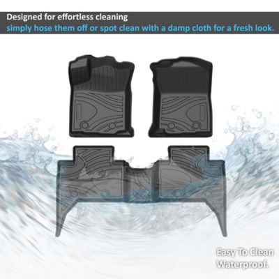 Image showing  Totaliner Heavy Duty Floor Liner Anti-Skid Black fits 2018-2023 Toyota Tacoma Double Cab ( LHD)