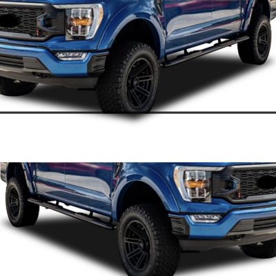 Black Horse Off Road Extreme Side Steps Satin Black fits 2015-2025 Ford F-150 SuperCrew Cab