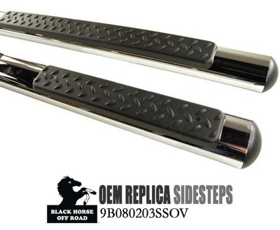 Image showing  OEM Replica Side Steps Stainless Steel fits 2011-2025 Jeep Grand Cherokee