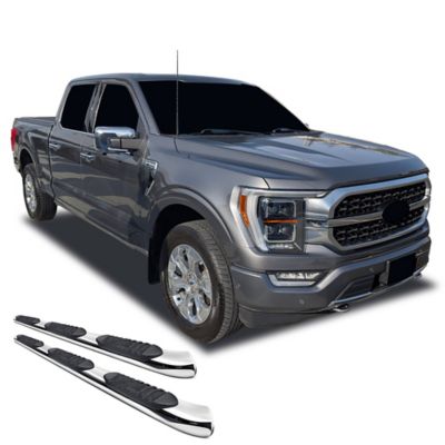 Black Horse Off Road Extreme Wheel-to-Wheel Side Steps Stainless Steel fits 2015-2025 Ford F-150 SuperCrew 5.5ft bed