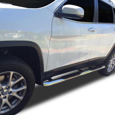 Image showing  3in Side Steps Stainless Steel fits 2014-2025 Jeep Cherokee ( Excludes Cherokee Trailhawk Ed )